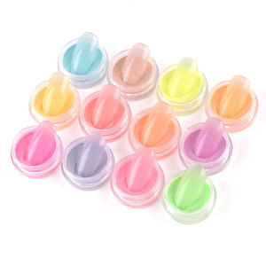 Ensemble de 12 poudres acryliques brillantes qui brillent dans le noir, pigment brillant longue durée pour la décoration des ongles - Product Image 2