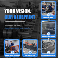 Machine de profilage automatique pour montants et rails de cloisons sèches, fabrication de cadres de cloisons en plâtre, machine à profilés en C et en U