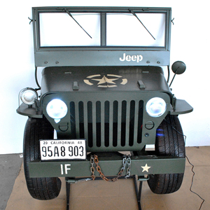 2025 fabbrica Custom <span class=keywords><strong>Vintage</strong></span> jeep testa in metallo <span class=keywords><strong>mondo</strong></span> due auto in stile americano retrò Car bar ristorante decorazione appesa a parete - Product Image 2