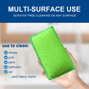 Nhà bếp bọt biển cho các món ăn sợi nhỏ làm sạch Scrubber không trầy xước vải vải mùi kháng rửa chén miếng bọt biển - Product Image 4