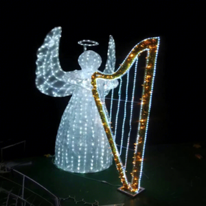 Motif lumineux musical de Noël personnalisé pour les paysages de festivals en plein air et les projets commerciaux - Product Image 1