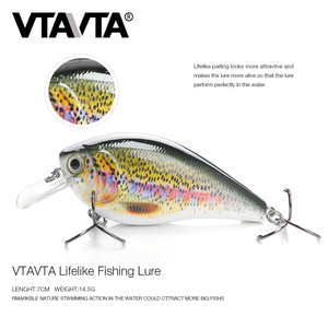 VTAVTA — leurre méné Spinner Popper avec hameçon, mini appât artificiel idéal pour la pêche au méné, 7cm, 15g - Product Image 3