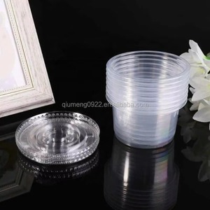 100 unids/set vasos desechables juego de 250ml contenedor de olla de salsa taza de chupito de gelatina Almacenamiento de limo con tapa para Ketchup - Product Image 6