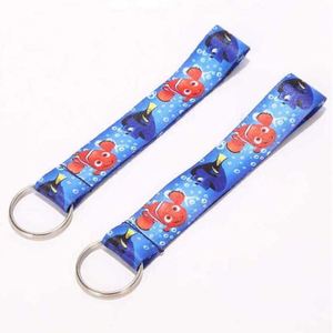 Lanière courte en polyester avec logo personnalisé imprimé par sublimation, porte-clés, lanière de poignet - Product Image 1