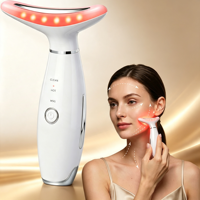 Appareil de luminothérapie rouge pour le visage, masseur facial, lumière à 3 couleurs, équipement de beauté à domicile, lifting du visage et du cou, produits de soin de la peau