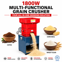 Moulin à Grains Électrique Multifonctionnel 220V, Mini Moulin à Farine pour Blé, Maïs, Herbes, Épices, Broyage à Sec, Usage Domestique