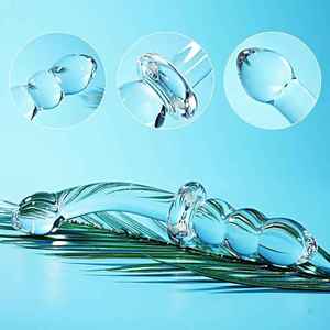 Glas Kristall Transparenter Analplug <span class=keywords><strong>G</strong></span>-Punkt-Stimulation Butt Plug Frauen <span class=keywords><strong>Dildo</strong></span> Weibliche Masturbation Sexspielzeug für Frauen Männer - Product Image 5