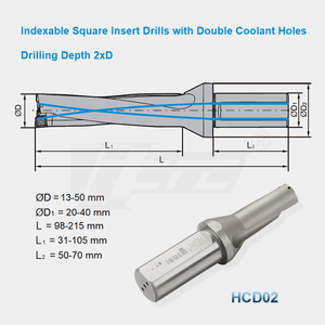 Uドリル2D CNC Indexable旋盤二重らせん内部冷却高速穴ドリルツールSPGTインサート用 - Product Image 2