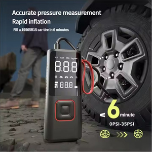 Pompa kompresor Inflator udara ban mobil, genggam nirkabel Digital dapat diisi ulang - Product Image 3