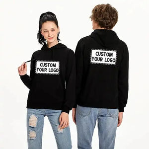 เสื้อฮู้ดผ้าฝ้ายสำหรับทุกเพศเสื้อฮู้ดโอเวอร์ไซส์ปักลายสำหรับทุกเพศ - Product Image 1