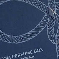 Coffret cadeau personnalisé Eau de Toilette Bleue et boîte magnétique pour parfum avec boîte en papier et emballage de présentation du parfum
