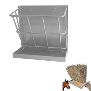 Mangeoire à bétail en acier de 22 gallons, robuste et personnalisée, nouvelle 2022, râtelier à foin pour bovins, moutons, chevaux et vaches - Product Image 2
