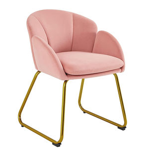 Chaise d'appoint moderne commode de maquillage chaise de courtoisie en forme de <span class=keywords><strong>fleur</strong></span> <span class=keywords><strong>rose</strong></span> <span class=keywords><strong>fauteuil</strong></span> en velours salon chaises de salon pour dressing chambre à coucher - Product Image 1