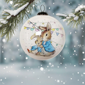 <span class=keywords><strong>Boule</strong></span> <span class=keywords><strong>de</strong></span> Noël personnalisable en verre, ornement rond DIY avec logo d'entreprise, cadeau <span class=keywords><strong>de</strong></span> Noël - Product Image 1