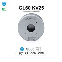 Moteur de cardan sans balais GL60 à arbre creux de 20 mm, faible effet de recul, IP45 pour stabilisateur de drone