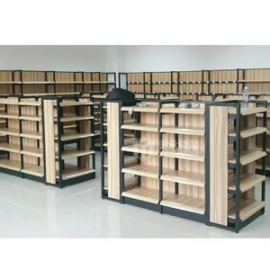 Meicheng新しいタイプのトップセールスーパーマーケット片面および両面増粘製品ディスプレイ棚