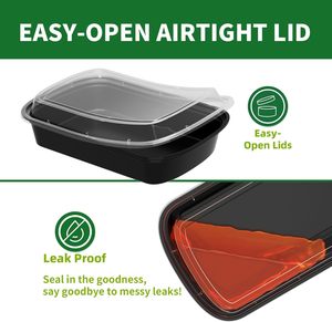Recycled 2 3 Compartment Ready Meal CPET Blister Trays Microwavable Reusable Eco-Friendly Oval Food <b>Container</b> with Chocolate Lid - Product Image 3
