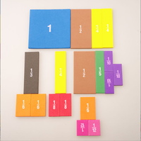 Tuiles de couleur personnalisées, multicolores, souples, en EVA imprimé, lavables, non magnétiques, pour la mesure de la surface (manipulatives mathématiques)