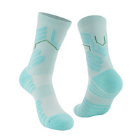 Nouveau design Chaussettes de sport Chaussettes de course en plein air Chaussettes de sport épaissies, respirantes et chaudes pour mi-mollet avec logo personnalisé