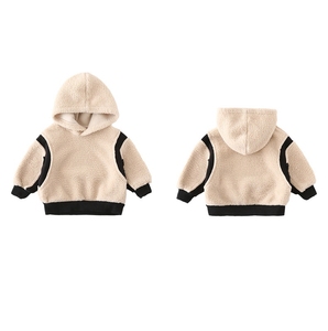 Sudaderas con capucha de lana de diseño Popular para niños, <span class=keywords><strong>sudadera</strong></span> de retales a juego para madre e hija, ropa de moda de invierno - Product Image 1