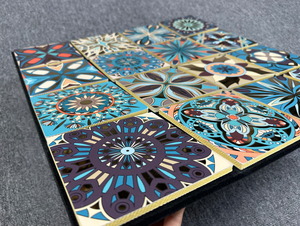 Panneaux acoustiques modernes en fibre de polyester PET écologique, motif mandala 3D, pour l'insonorisation des murs de salles de cinéma et de studios. - Product Image 4