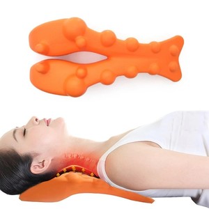 Cervical Pillow EVA Woven Fabric Y-<b>shape</b> Portable Airplane Neck Support Acupressure <b>for</b> Neck Pain Relief - Product Image 1