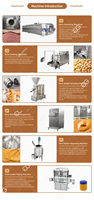 Machine de fabrication de beurre d'arachide de grande capacité avec moulin colloïdal, système de capsulage et emballage sous pression d'air, pour la Chine