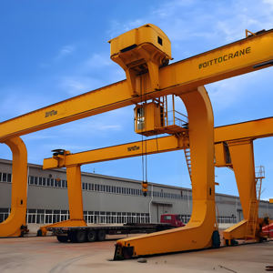 Grúa Pórtico de Tipo L con Gancho de Viga Principal Simple, Certificación CE e ISO, 30, 32 y 50 Toneladas, con Carro de Cabrestante - Product Image 2