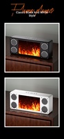 Mgitec 2026 Nouveau Modèle Haut-parleur Cheminée à Flamme Simulée pour la Maison, Éclairage RGB, Subwoofer Son Surround Créatif pour 5.3