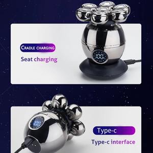 Rasoir électrique professionnel pour hommes, utilisation humide et sèche, tondeuse à barbe et cheveux, rasoir électrique pour le visage, rechargeable, machine à raser pour crâne chauve, écran LCD - Product Image 6