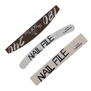 Vente en gros de limes à ongles professionnelles double face avec logo imprimé, 3 options de forme pour la manucure et les soins des ongles - Product Image 5