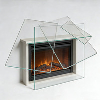 Verre à Faisceau Lumineux Personnalisé et Verre Optique pour la Réflexion des Flammes dans les Cheminées Électriques