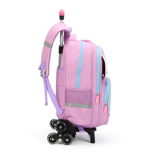2024, el fabricante más vendido, <span class=keywords><strong>mochila</strong></span> <span class=keywords><strong>con</strong></span> <span class=keywords><strong>ruedas</strong></span> para niños <span class=keywords><strong>con</strong></span> <span class=keywords><strong>ruedas</strong></span> y asas, multicompartimento, impermeable, Niño de dibujos animados - Product Image 4