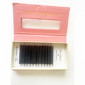 DeceMars Precio al por Mayor Suministro de Fábrica Comprimento Da Mistura De <span class=keywords><strong>Cachos</strong></span> D Pestañas Hechas a Mano Calidad Superior 4D W - Product Image 4