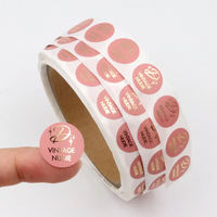 Autocollants personnalisés en or avec impression dorée, autocollants en feuille de rose pour emballages de produits cosmétiques, de soins de la peau, de nourriture, en vinyle