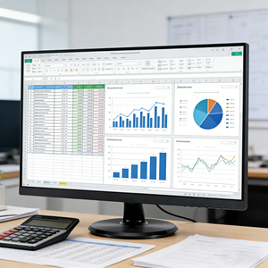 Monitor da Scrivania GroBhandel 19.5 21.5 23.8 Pollici, 1920x1080 FHD, Pannello TN, 3ms LED, Display PC per Aziende e Uffici - Product Image 1
