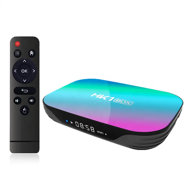 HK1 BOX 4gb 64gb Android Tv Box 9.0 Smart TVBox S905X3 2.4G/5Ghz Wifi HDR 4K H.265 4GB 32GB HK1BOX Media Player Set Top Box