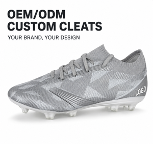 <span class=keywords><strong>Botas</strong></span> <span class=keywords><strong>de</strong></span> Fútbol para Hombre <span class=keywords><strong>de</strong></span> <span class=keywords><strong>Alta</strong></span> <span class=keywords><strong>Gama</strong></span> con Diseño <span class=keywords><strong>de</strong></span> Degradado Gris, Suela <span class=keywords><strong>de</strong></span> TPU, Entresuela <span class=keywords><strong>de</strong></span> EVA, Ligeras y sin Cordones - Product Image 1