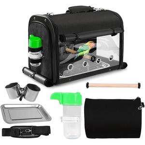 Bird Parrot Outdoor Pet <b>Backpack</b> Transparent Polyester & Plastic Zipper Closure Eco-Friendly Durable Portable Package - Product Image 3