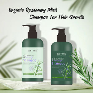 Ensemble de soins capillaires naturels à la menthe et au romarin biologique, formule 2 en 1 lissante, sans silicone, utilisation quotidienne, aloe vera rafraîchissant - Product Image 5