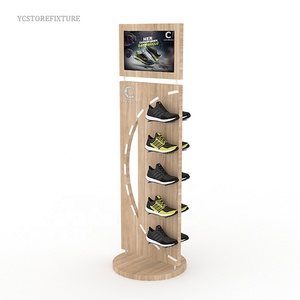 Exhibidores de Madera de 2 Caras para Zapatos Deportivos para Tiendas Minoristas - Product Image 4