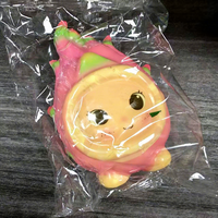 Jouets moelleux de simulation de fruits à presser en PU à rebond lent, figurines en argile souple anti-stress en forme de fruit du dragon, ananas, pastèque pour