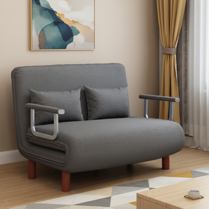Sofá <span class=keywords><strong>Cama</strong></span> <span class=keywords><strong>Plegable</strong></span> Pequeño Multifuncional Minimalista Italiano de Tela Convertible para Sala de Estar, Superventas - Product Image 1