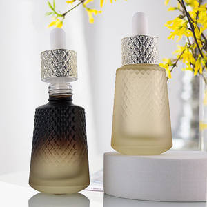 Venta al por mayor 30ml Botellas cuentagotas de vidrio Patrón de piña Uso para máscara de aceite de esencia Rosa Amarillo Verde Azul <span class=keywords><strong>Rojo</strong></span> Ámbar Negro Colores - Product Image 3