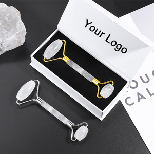 Großhandel natürliche klare Kristall walze Anti-Aging-Hautpflege Beauty <span class=keywords><strong>Roller</strong></span> Entfernen Sie Falten Rock Quartz Jade <span class=keywords><strong>Roller</strong></span> - Product Image 5