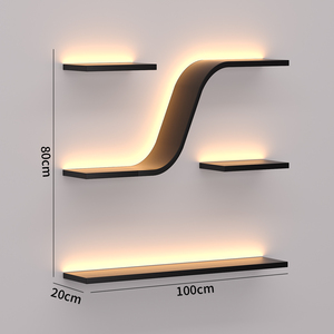 Muebles creativos para el hogar, estante <span class=keywords><strong>de</strong></span> almacenamiento <span class=keywords><strong>de</strong></span> arte del hierro montado en la pared, Mostrador <span class=keywords><strong>de</strong></span> <span class=keywords><strong>Bar</strong></span> <span class=keywords><strong>de</strong></span> vino tinto, Panel rústico, colgante <span class=keywords><strong>de</strong></span> pared para restaurante y hogar - Product Image 6