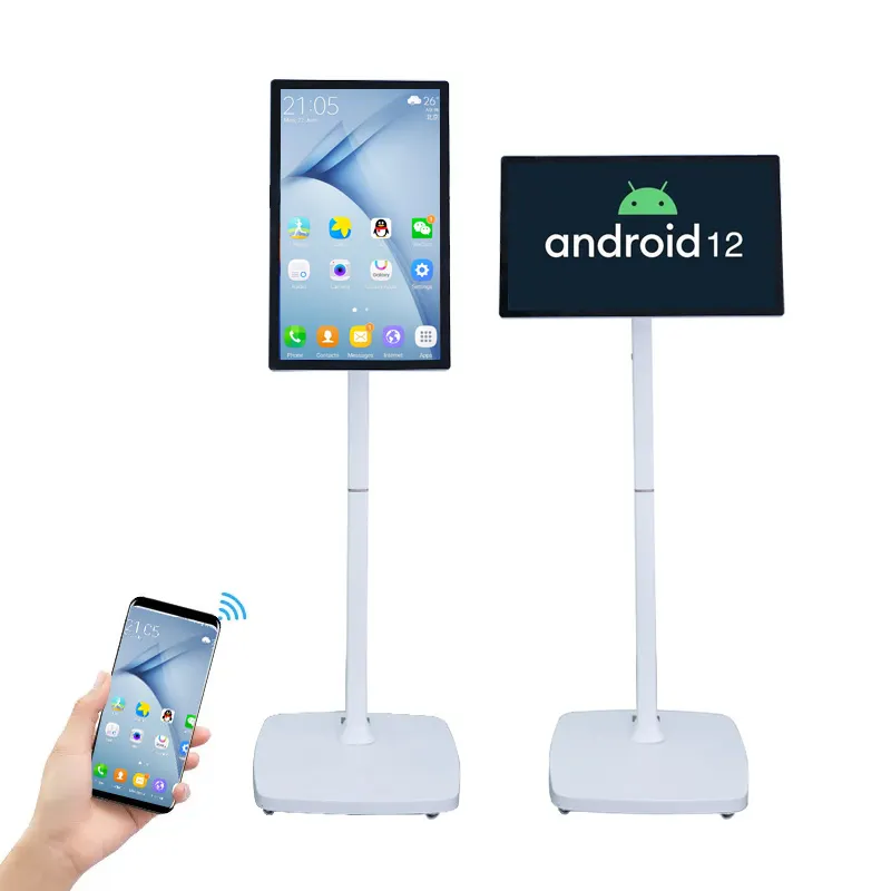 21.5 23.8 27 32 pollici free sharing touch screen mobile Android Monitor portatile piano stand Android stand by me TV