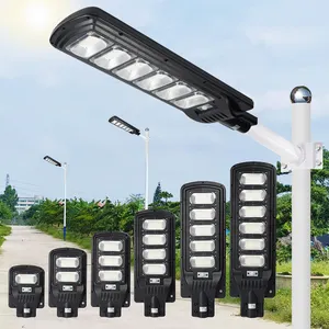 Outdoor Waterdichte Ip65 Abs Straatlantaarn Solar Licht 50W 100W 150W 200W 250W 300W Geïntegreerd Alles In Één Led Zonne-Straatlantaarn