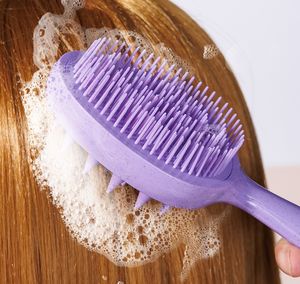 Brosse de massage du cuir chevelier personnalisée à bas prix pour la croissance des cheveux, brosse de massage du cuir chevelier pour le shampoing, masseur de tête - Product Image 4