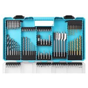 DuraTech 99-Piece Carbide-Tipped Masonry & Hammer <b>Drill</b> <b>Bits</b> Set Chisels 110mm-210mm Length for Concrete Includes Case - Product Image 1